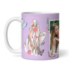 Gift For Friend Photo Purple Butterfly Tea Coffee Cup Personalised Mug