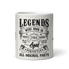 1964 Birthday Gift (Or Any Year) Legends Were Born Tea Coffee Personalised Mug