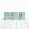 Aquarius Funny Zodiac Sign Description Birthday Gift Green Personalised Mug