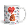 Gift For Boyfriend Reasons Why I Love You Bears Valentine's Day Personalised Mug