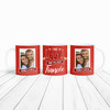 Red Photo Gift For Fiancé Best Fiancée Valentine's Day Gift Personalised Mug