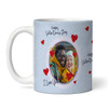 Gift For Fiancé Love Hearts Photo Valentine's Day Gift Personalised Mug