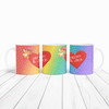 Lgbt Rainbow Cupid Romantic Gift Valentine's Day Gift Personalised Mug