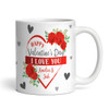 Gift For Valentine's Day Gift I Love You Photo Heart Personalised Mug