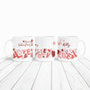 Valentine's Gift For Wife Love Pink And Red Personalised Mug