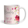 This Grandma Belongs To Photo Flower Birthday Gift Mother's Day Personalised Mug