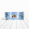 Mother's Day Gift Birthday Gift For Grandma Photo Flower Blue Personalised Mug