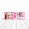 Grandma Birthday Gift Mother's Day Love You Heart Photo Pink Personalised Mug