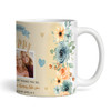 Nanny Birthday Gift Mother's Day Flower Photo Flower Yellow Personalised Mug