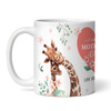 Watercolour Giraffe Mum With Baby Mother's Day Gift Personalised Mug