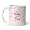 Floral Photo Mother's Day Birthday Gift For Nanny Personalised Mug