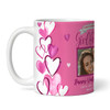 Girlfriend Pink Heart Photo Valentine's Day Gift Personalised Mug