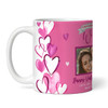 Wife Pink Heart Photo Valentine's Day Gift Personalised Mug