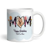 Mum Floral Photo Birthday Gift Personalised Mug