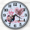 Wife Tree Photo Valentine's Day Gift Anniversary Blue Personalised Clock