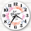 Best Mummy Floral Mother's Day Birthday Gift Personalised Clock