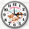Best Mum Birthday Gift Deer Photo Grey Personalised Clock