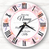 Amazing Nanny Floral Mother's Day Gift Personalised Clock