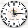 Floral Watering Can Mother's Day Gift Personalised Clock