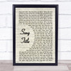 Why Dont We Vintage Script Any Song Lyrics Custom Wall Art Music Lyrics Poster Print, Framed Print Or Canvas