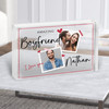 Gift For Boyfriend Square Photo Frames Personalised Clear Acrylic Block