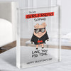 Valentine's Gift For Girlfriend Jacket Sunglasses Pig Clear Acrylic Block