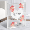 Love Cupid Romantic Valentine's Gift Personalised Clear Acrylic Block