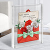 Roses Love Letter Romantic Gift Personalised Clear Acrylic Block