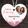 Lovely Mummy Heart Photo Frame Birthday Gift Heart Personalised Hanging Ornament