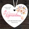 Special Grandma Butterflies Floral Mother's Day Gift Heart Personalised Ornament