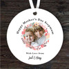 Stepmum Floral Wreath Photo Frame Mother's Day Gift Round Personalised Ornament