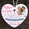 Mother And Daughter Mother's Day Photo Gift Heart Personalised Hanging Ornament