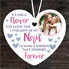 If I Had A Flower Gift For Nan Photo Heart Personalised Hanging Ornament