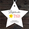 Gift For Stepmum Star Personalised Hanging Ornament