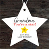 Gift For Grandma Star Personalised Hanging Ornament