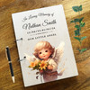 Baby Angel Yellow Childrens Sympathy Loving Memory Funeral Condolence Guest Book