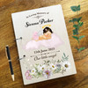 Light Brunette Baby Girl Sympathy In Loving Memory Funeral Condolence Guest Book