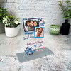 Birthday Gift For Mum Or Dad Pink Blue Photo Frames Personalised Acrylic Plaque