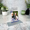 Grandfather Birthday Gift Watercolour Floral Photo Personalised Acrylic Plaque