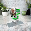 Stepdad Birthday Gift Best Stepdad Football Photo Personalised Acrylic Plaque