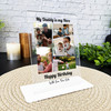 Birthday Gift Daddy Is My Hero Photo Grid Personalised Acrylic Plaque