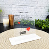 Fathers Day Gift Fist Five Small Hands Red Hearts Personalised Acrylic Plaque