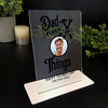 Fathers Day Gift Dad Fixer Of Things Round Photo Personalised Acrylic Plaque