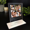 Stepdad Fathers Day Gift Black Grid Photo Frame Personalised Acrylic Plaque