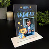 Grandad Happy Father's Day Gift Trophy Photo Personalised Acrylic Plaque