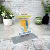 Fathers Day Gift World's Best Dad Trophy Personalised Acrylic Plaque