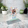 Dad Father's Day Gift Star Photo Personalised Acrylic Plaque