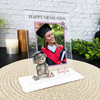 Graduation Gift Teddy Bear Purple Photo Female Personalised Acrylic Plaque