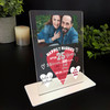 25 Years 25th Wedding Anniversary Gift Heart Photo Personalised Acrylic Plaque