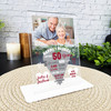 50 Years 50th Wedding Anniversary Gift Heart Photo Personalised Acrylic Plaque